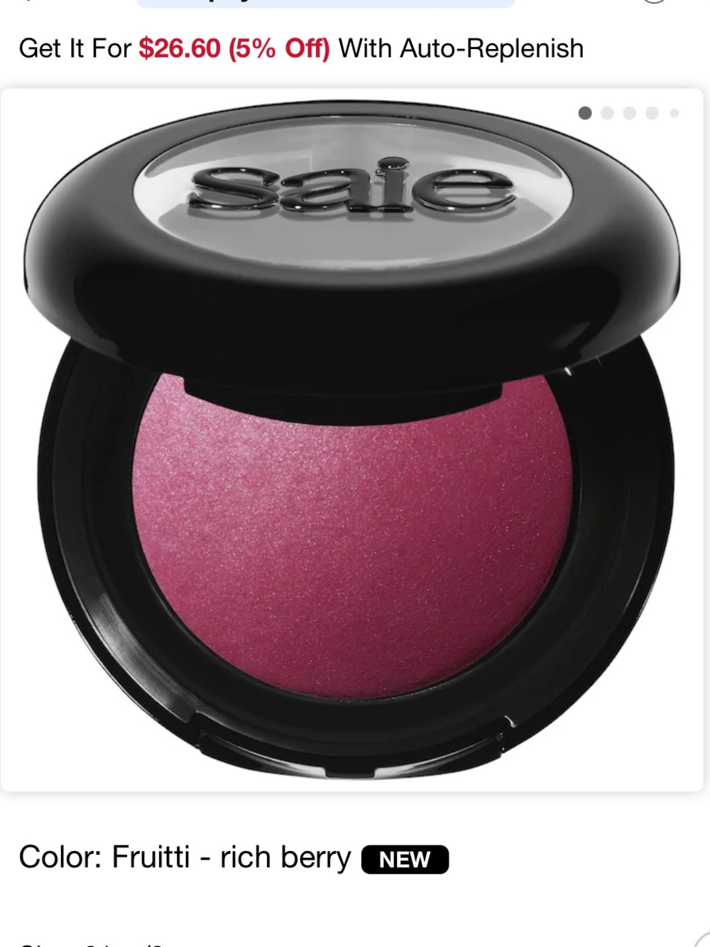 Saie Blush Dome in Rich Berry Pink